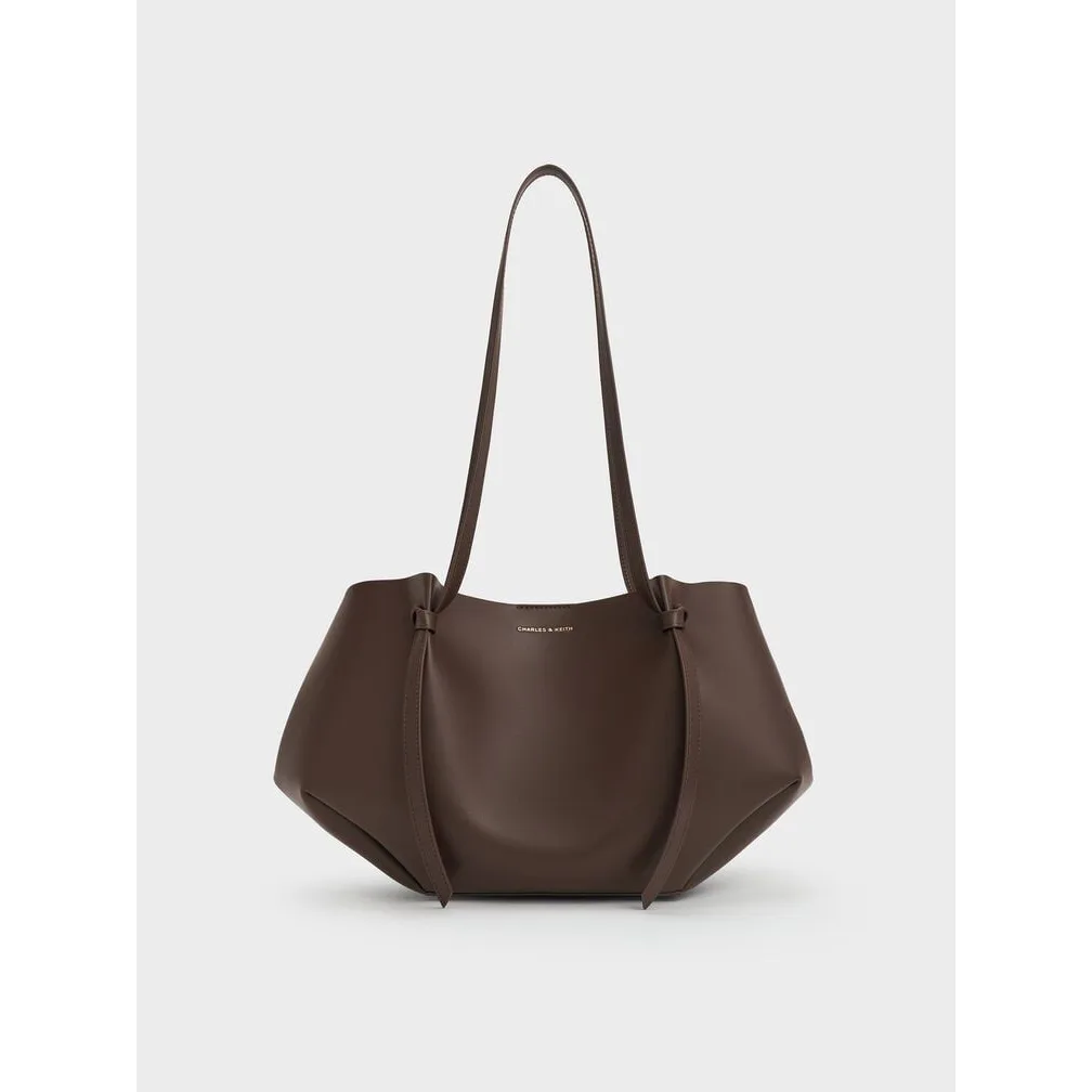 Charles & Keith Calla Tote Bag Espresso Brown