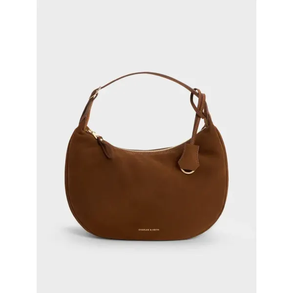 Charles & Keith Tas Hobo Faux Suede Vega Large
