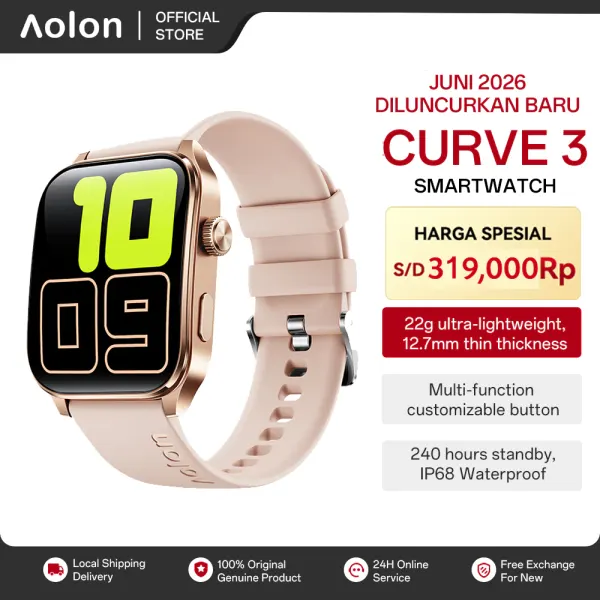 Aolon Curve 3 Smartwatch 2026 New Original 1.93"