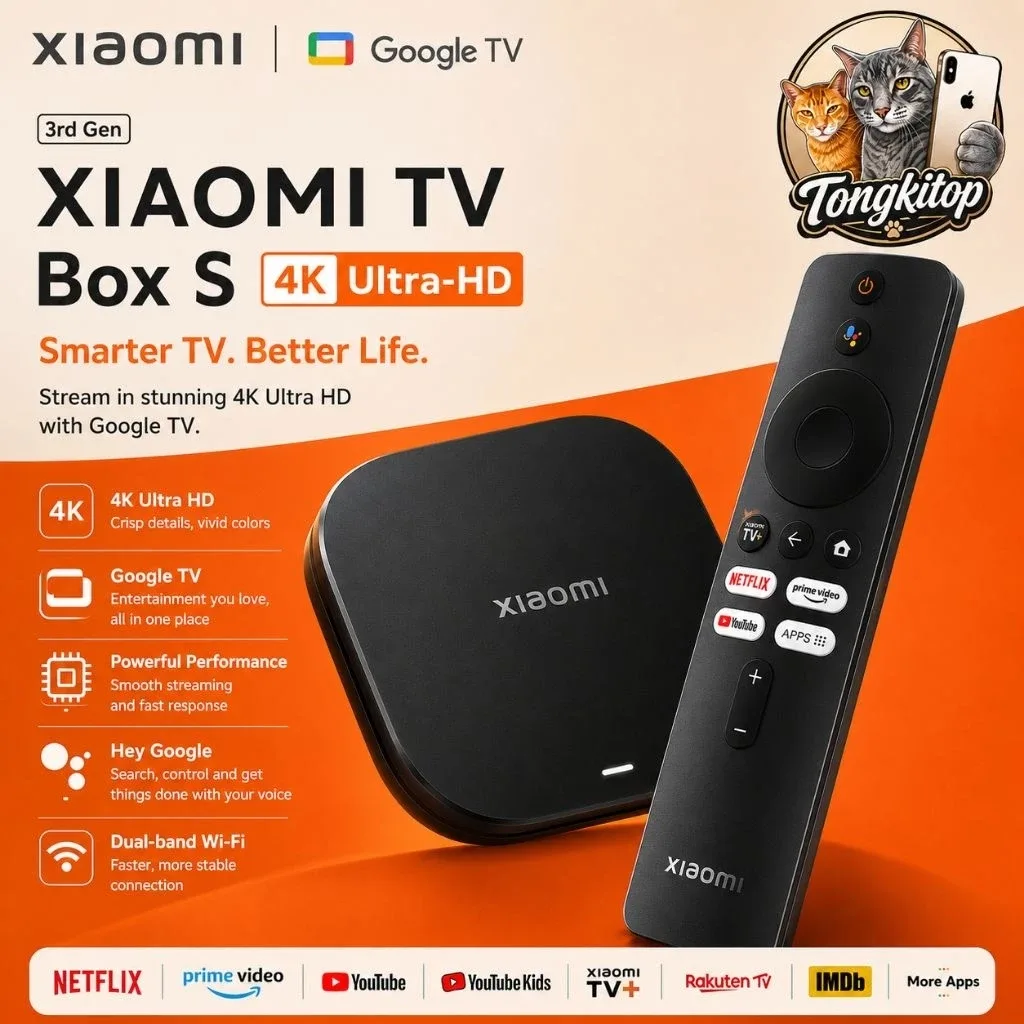 Smart TV Android Chromecast Xiaomi TV Box S Gen 3