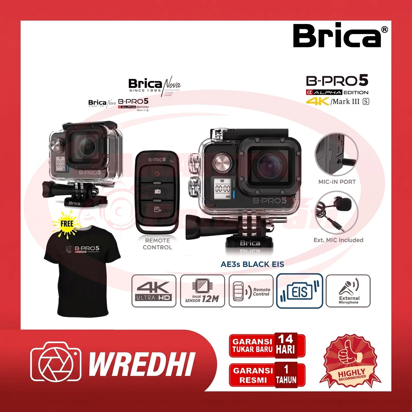 Acroder 4K Portable Action Camera One-Click WiFi 2000mA 130° Wide Angle Manual Night Vision