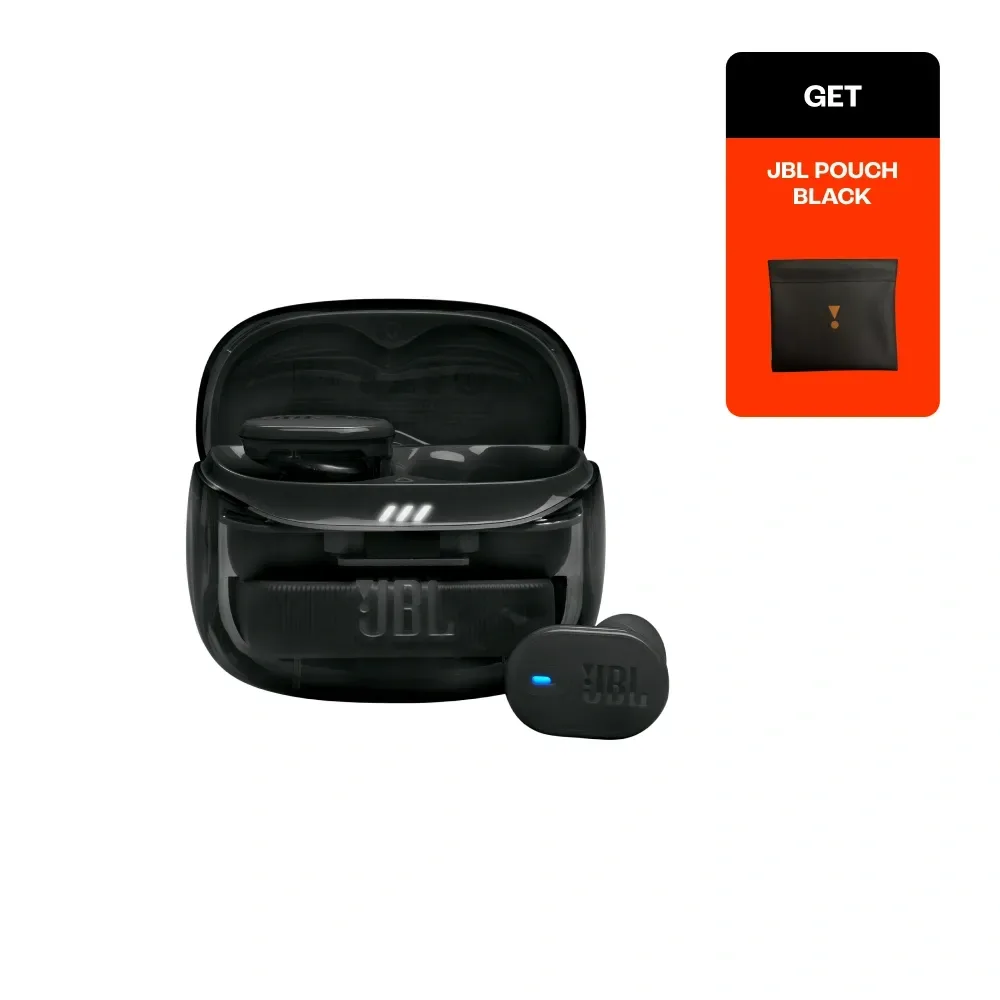 JBL Tune Buds 2 Ghost | Get JBL Pouch Black